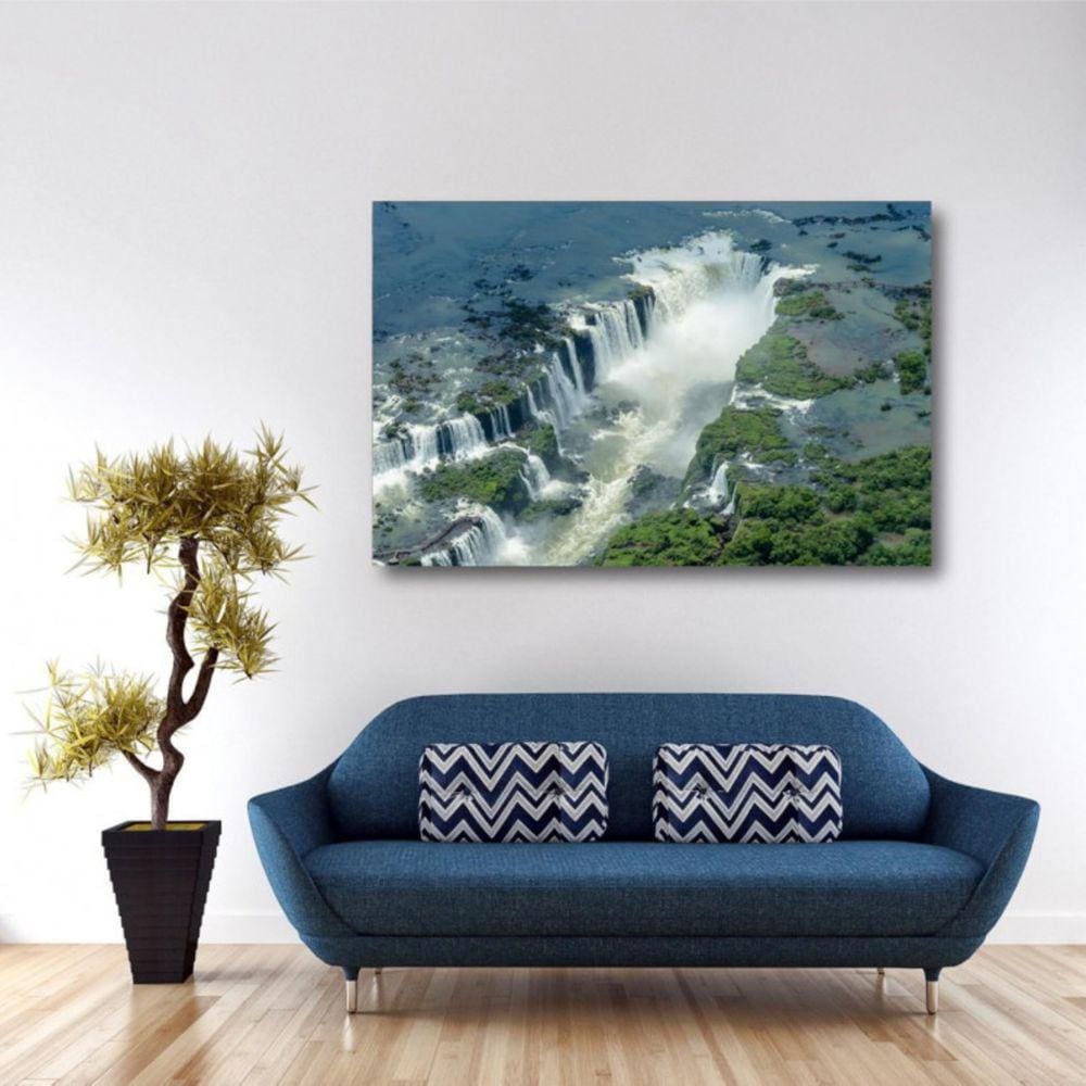 Quadro decorativo Cataratas do Iguaçu Paisagem - Tela em Tec 3