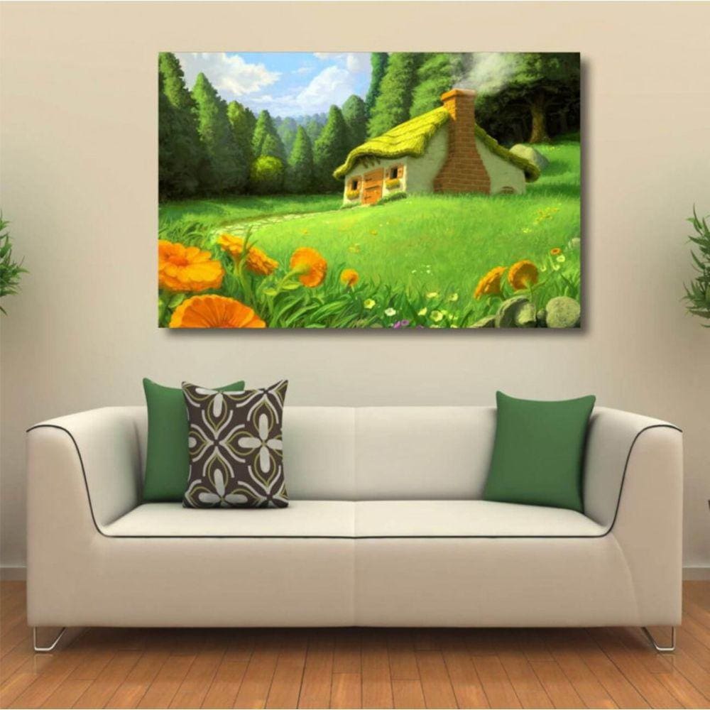 Quadro decorativo Artístico - Paisagens - Tela em Tecido
