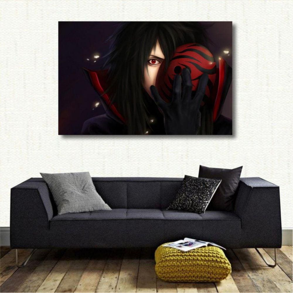 Quadro decorativo Uchiha Madara - Naruto - Tela em Tecido