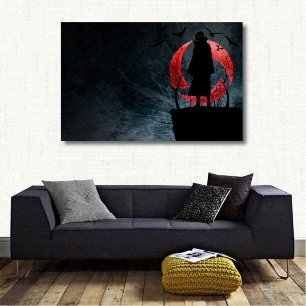 Quadro decorativo Naruto - Uchiha Itachi - Tela em Tecido