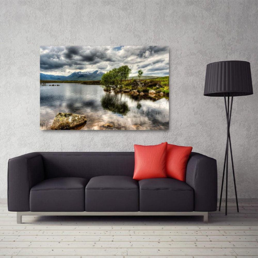 Quadro decorativo Paisagem Natureza Artístico - Tela em Teci