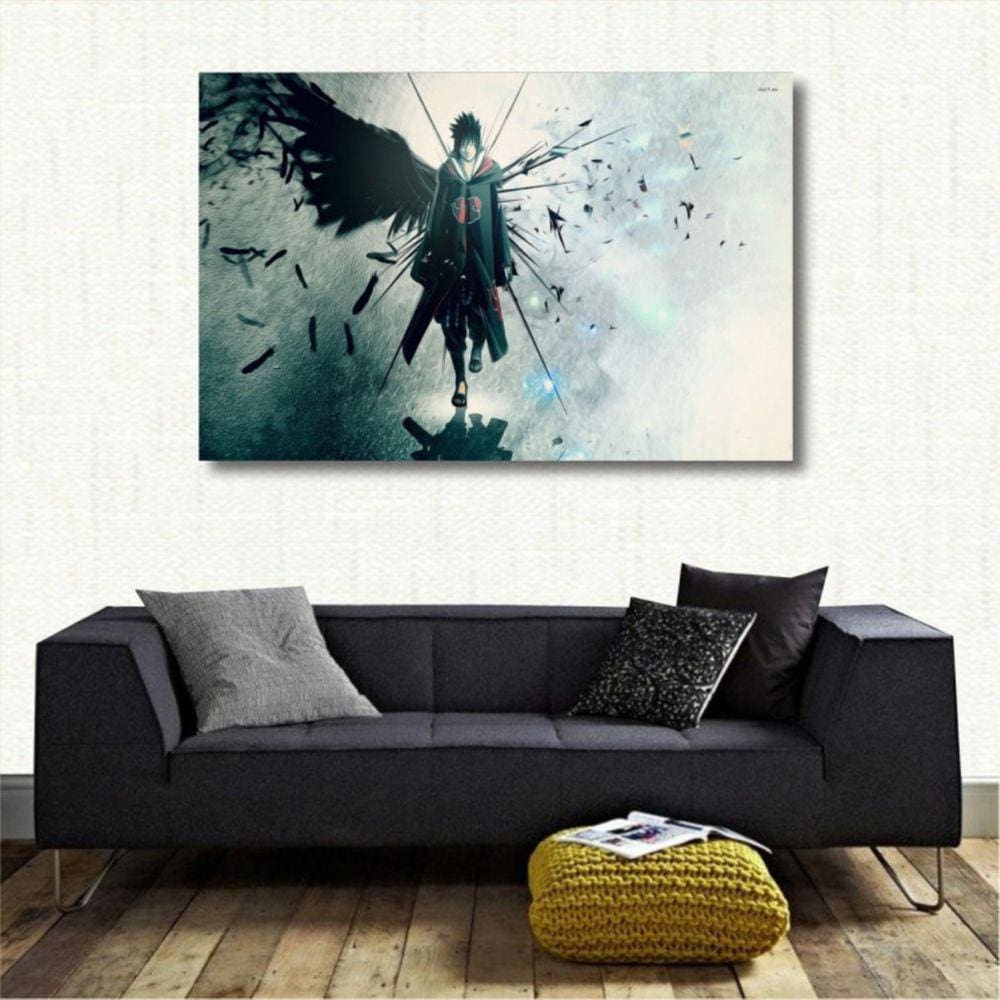 Quadro decorativo Uchiha Sasuke - Naruto - Tela em Tecido