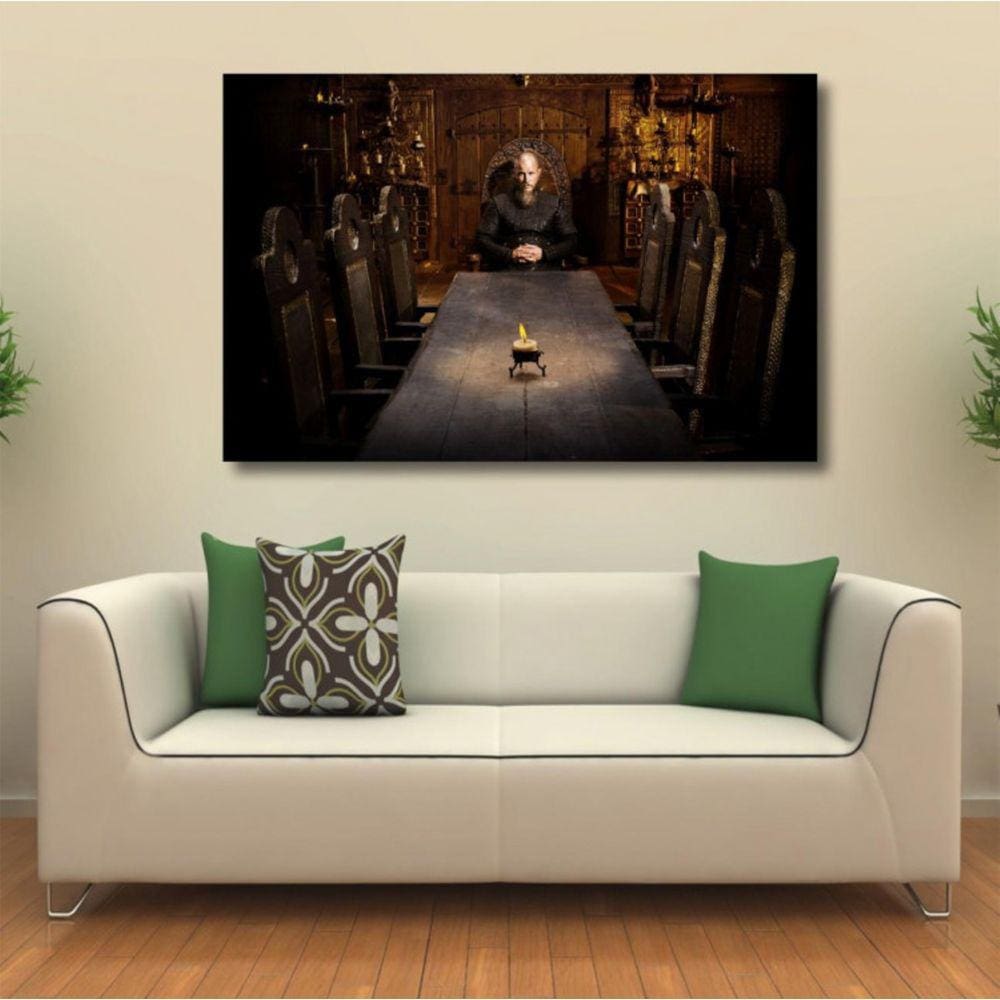 Quadro decorativo Vikings - Tela em Tecido