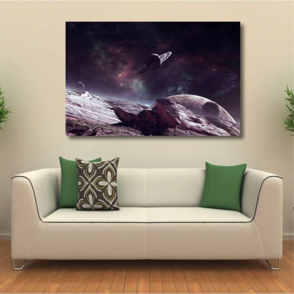 Quadro decorativo Paisagem Ficção Científica - Tela em Tecid 1