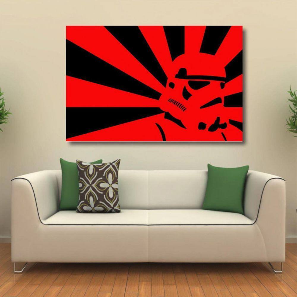 Quadro decorativo Pop Art Star Wars Tela em Tecido