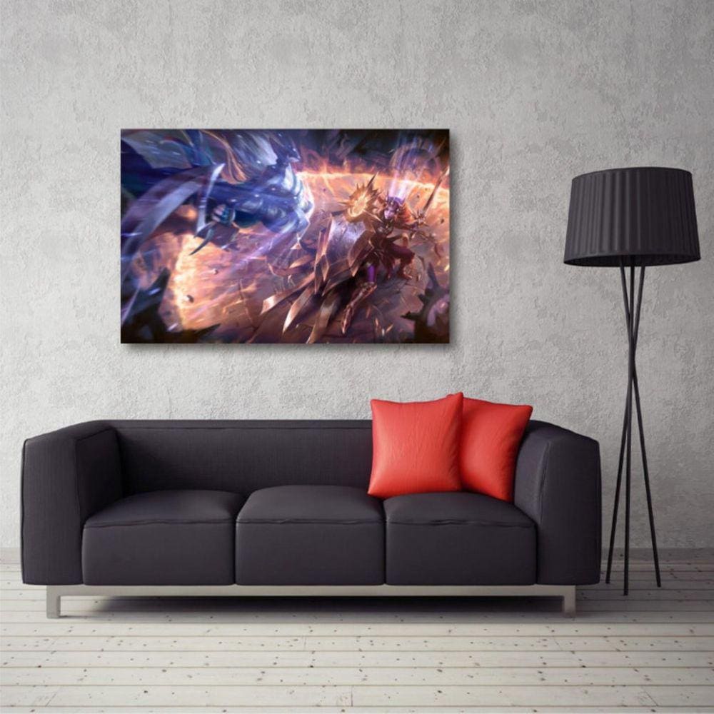 Quadro decorativo League Of Legends Jogos B - Tela em Tecido