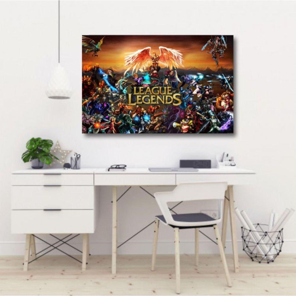 Quadro decorativo League of Legends - Tela em Tecido