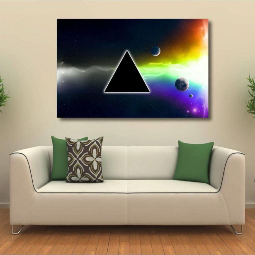 Quadro decorativo Pink Floyd - Banda - Tela em Tecido