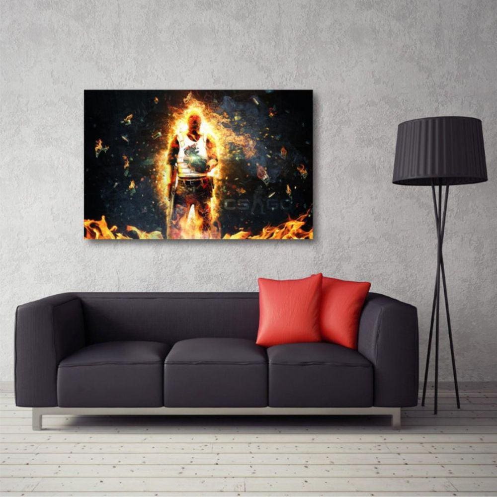 Quadro decorativo CSGO - TR C4 - Jogos - Tela em Tecido