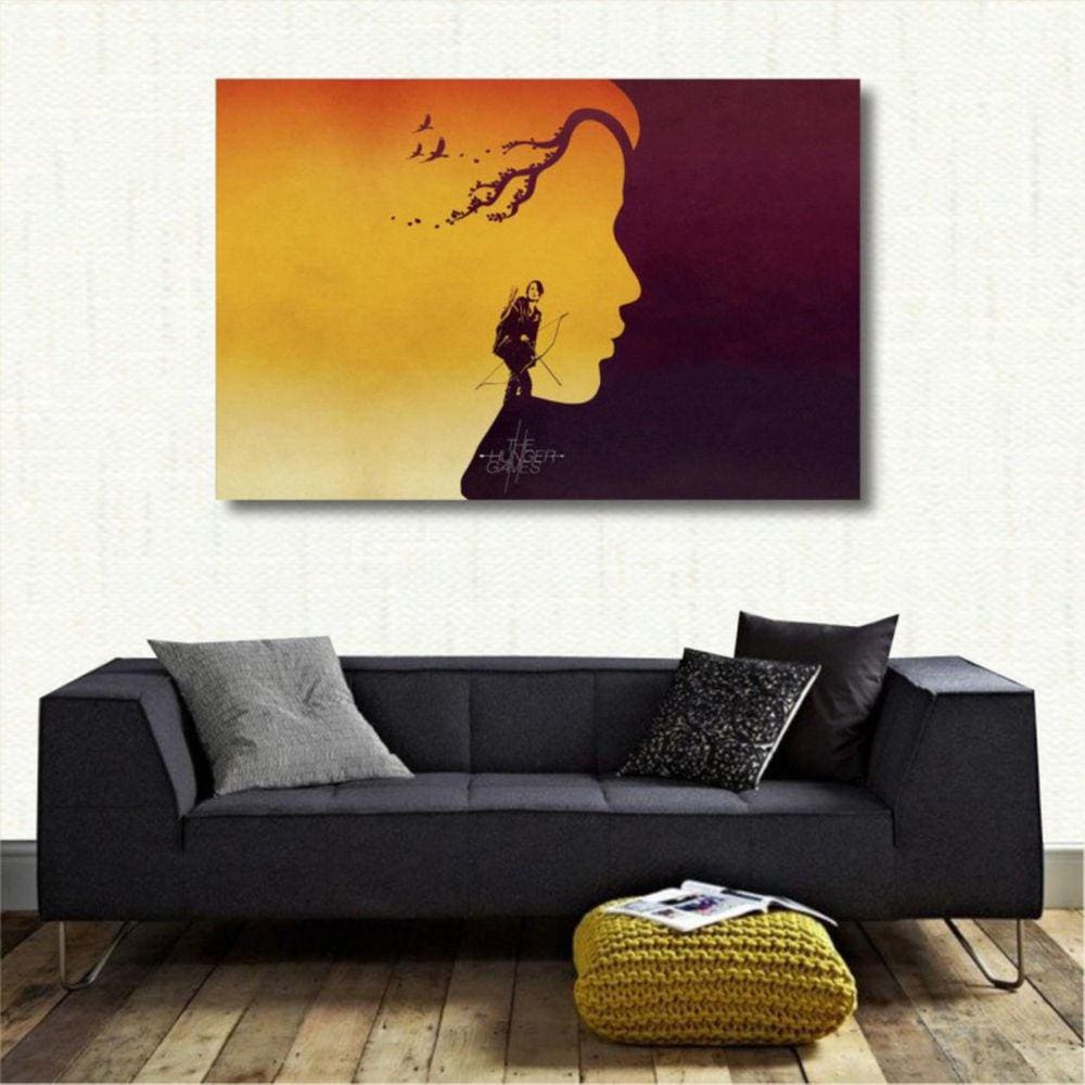 Quadro decorativo Jogos Vorazes Artístico - Tela em Tecido 1