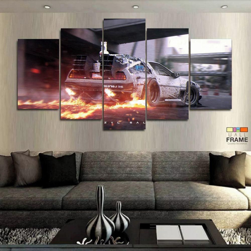 Quadro Decorativo De Volta Para O Futuro 130x63 em tecido
