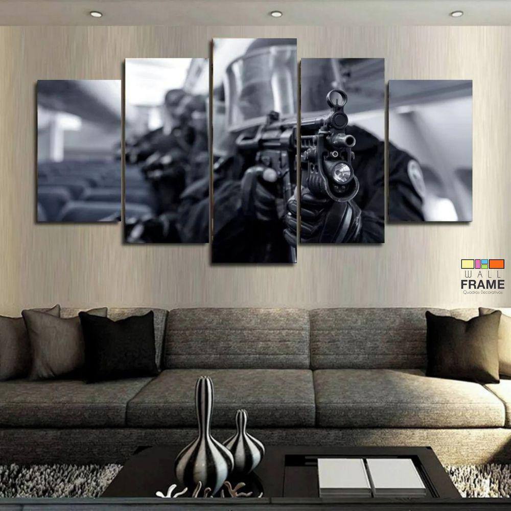 Quadros Decorativos Counter Strike Go 63x130mt em Tecido