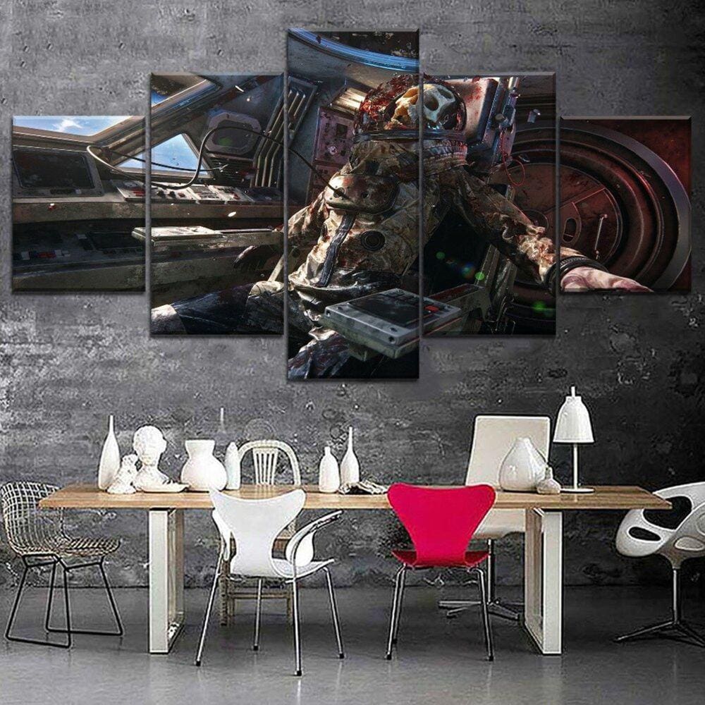 Quadro Decorativos Jogos Walpaper com 5 peças 130x65 m1