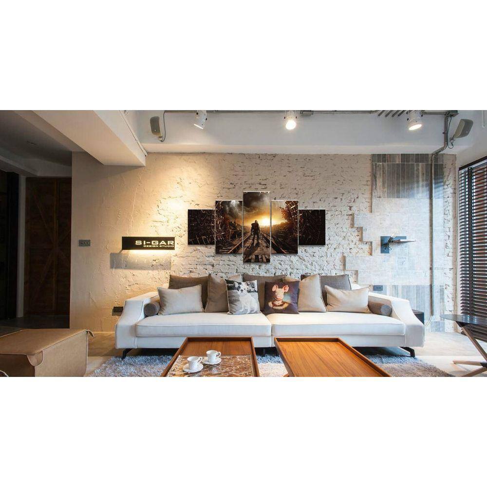 Quadro Decorativos Jogos Walpaper com 5 peças 130x65 2