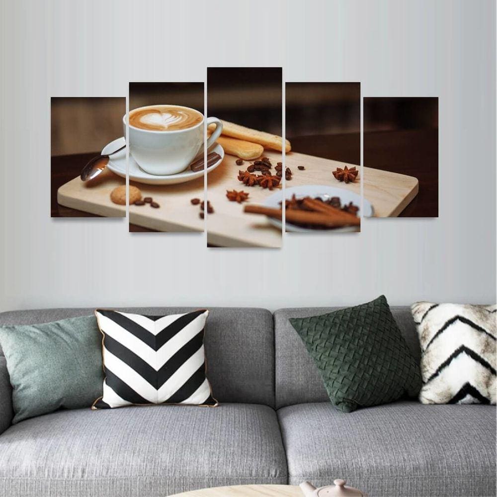 Quadro Mosaico Restaurantes e Lanchonetes Café Cappuccino