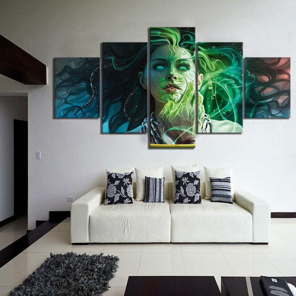 Quadro Decorativos Jogos Walpaper com 5 peças 130x65 5