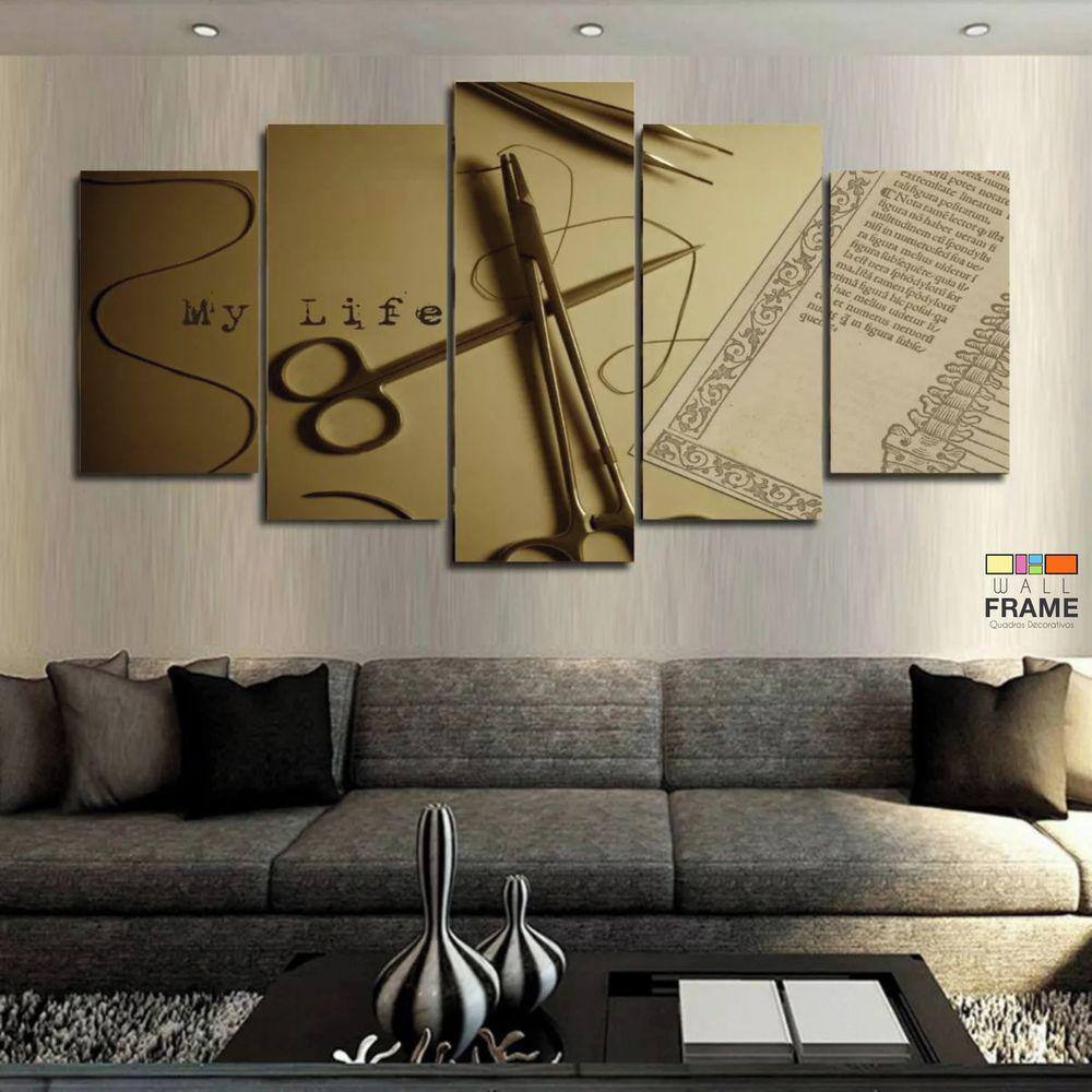 Quadros Decorativos Medicina 63x130mt em Tecido