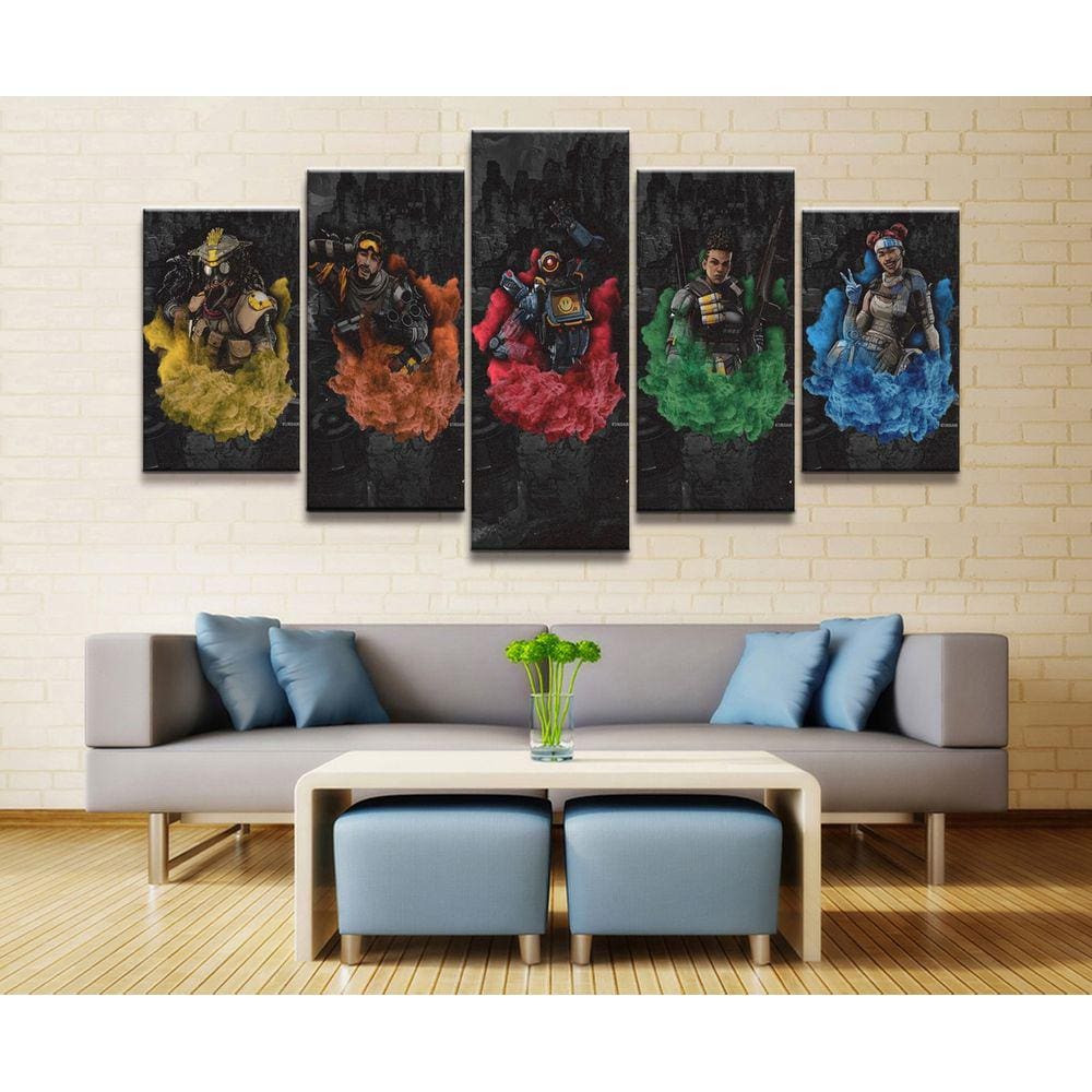 Quadro Decorativos Jogos com 5 peças 130x65 m02