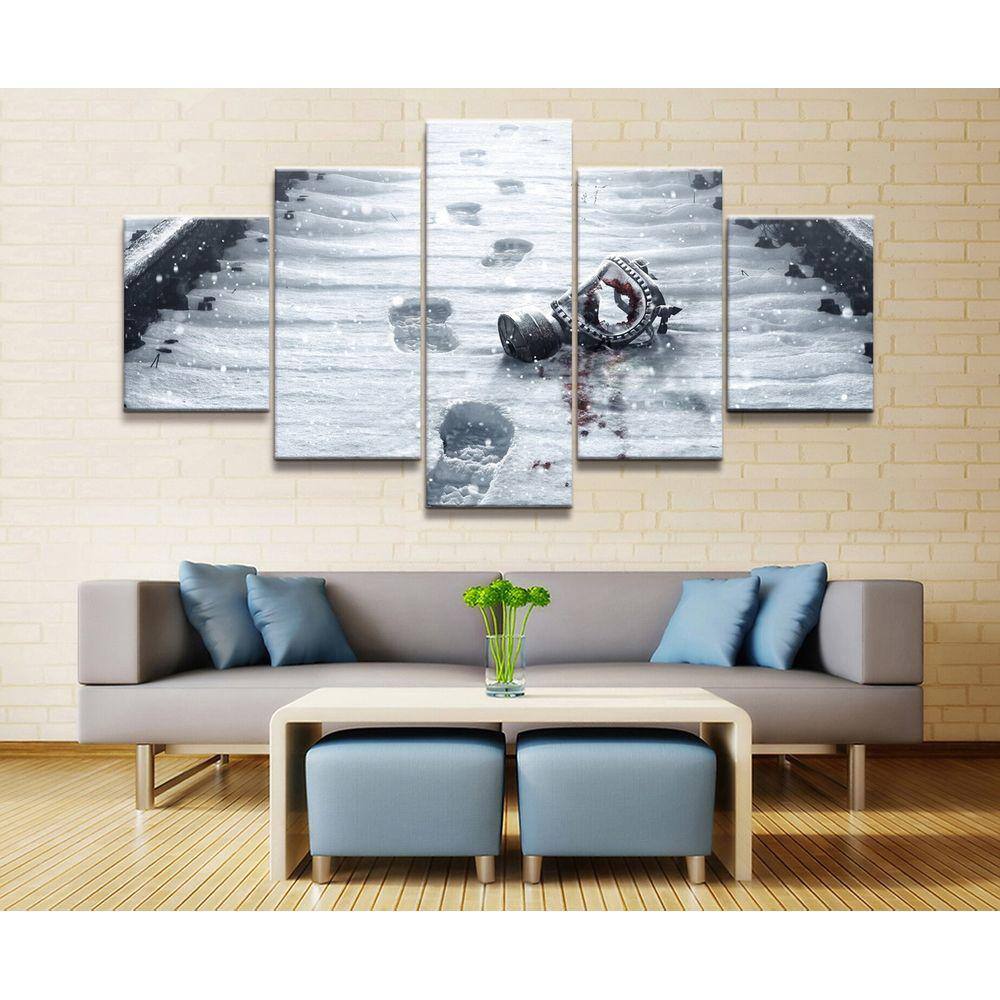 Quadro Decorativos Rainbow Six com 5 peças 130x65 6