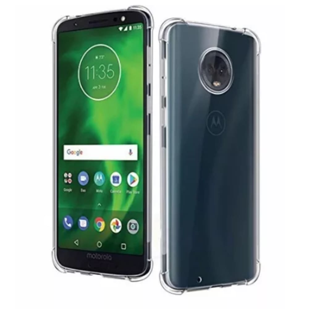 Kit Capinha Silicone Antichoque + Pelicula Vidro Moto G6 Plus - XT1926