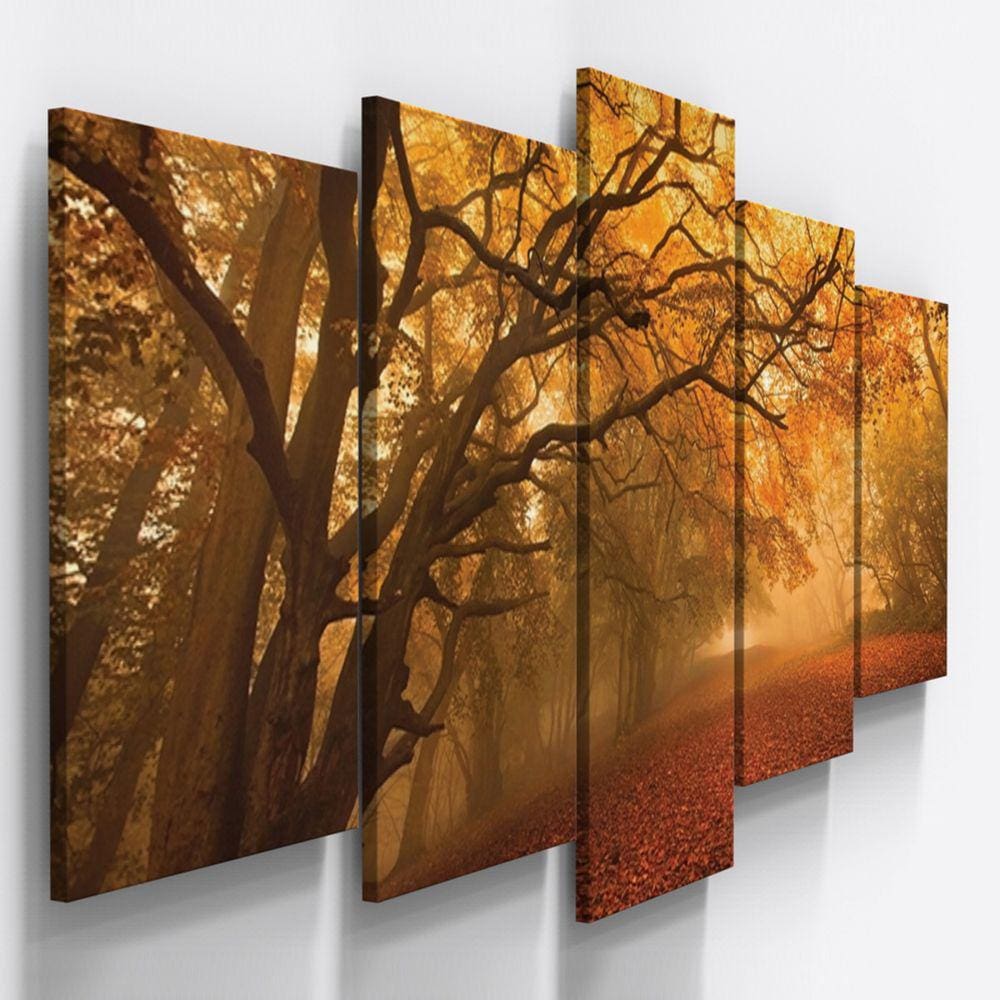 Quadros Decorativos Arvore Paisagem Sala Quarto