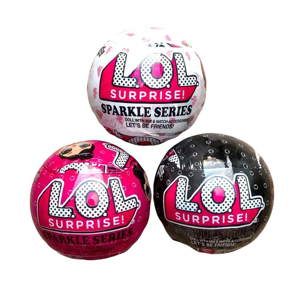 KIT 3 Bolas Surprise Sparkle Series