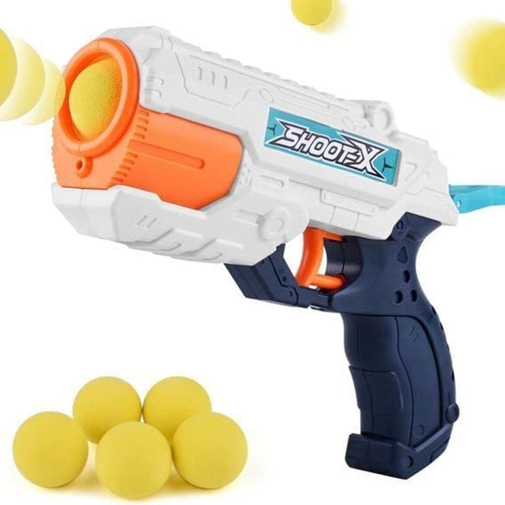 Brinquedo Disparo Duplo De Bolinha Shot X