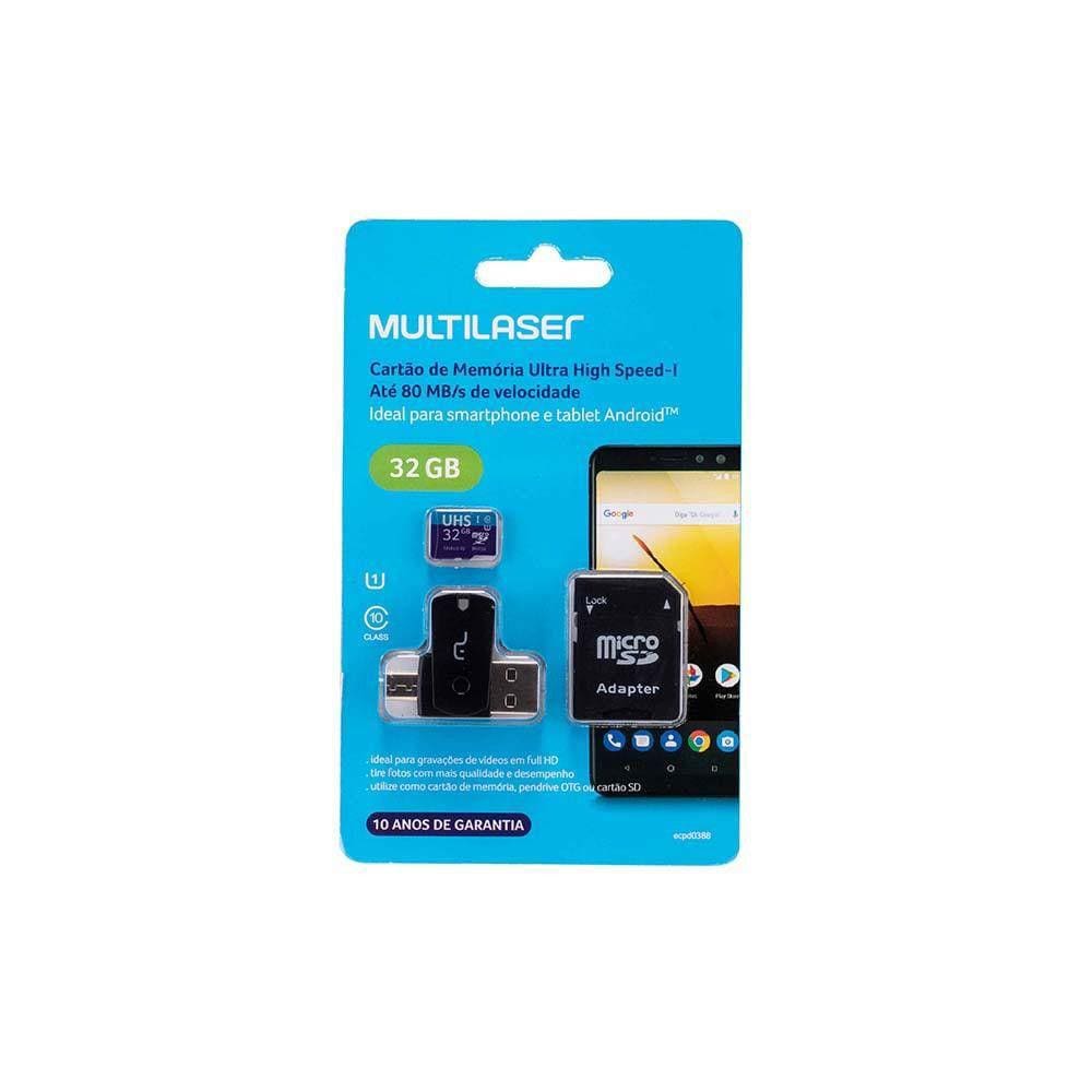 4x1 Adapt Usb Dual Dv+sd+cart U1 C10 32gb - Mc151