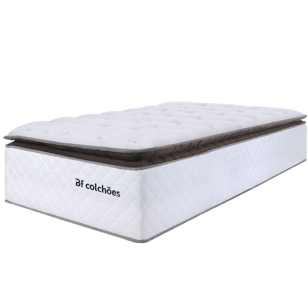 Colchão Solteirão Molas Ensacadas Alto 97x203cm Premium Sleep BF Colchões