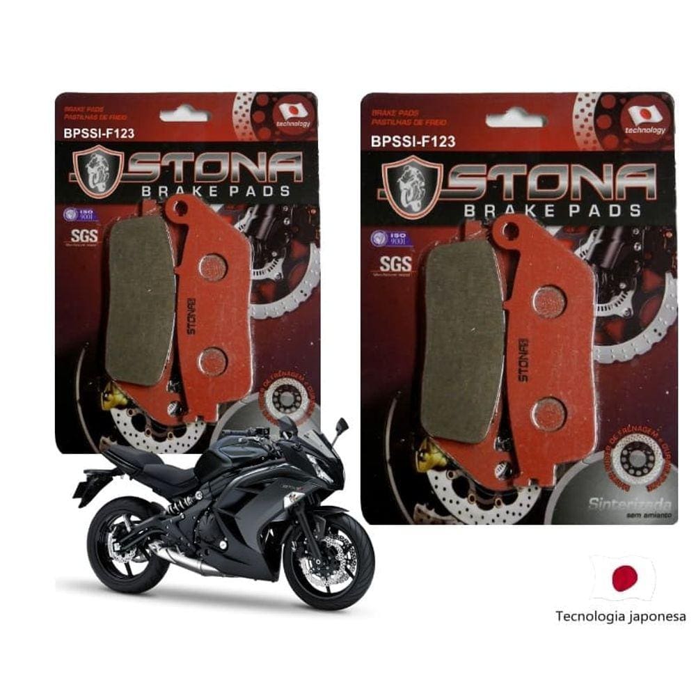 Pastilha freio dianteira Stona Sint Kawasaki ERF6F 650 2014