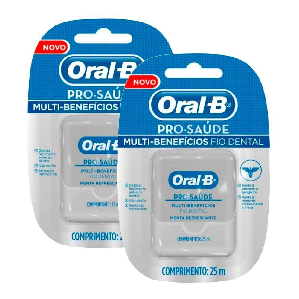 Kit 2 Fio Dental Oral-b Pro Saúde 25m
