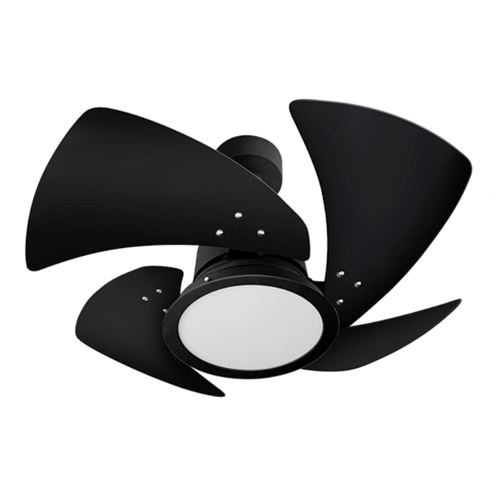 Ventilador De Teto Venti-Delta Tornado Led 4 Pás Preto 3000K Luz Amarela 110V