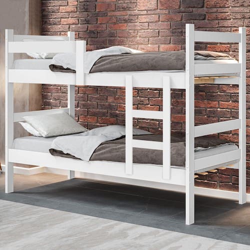 imagem-Beliche Porto 100% Mdf Branco - Gabrielli