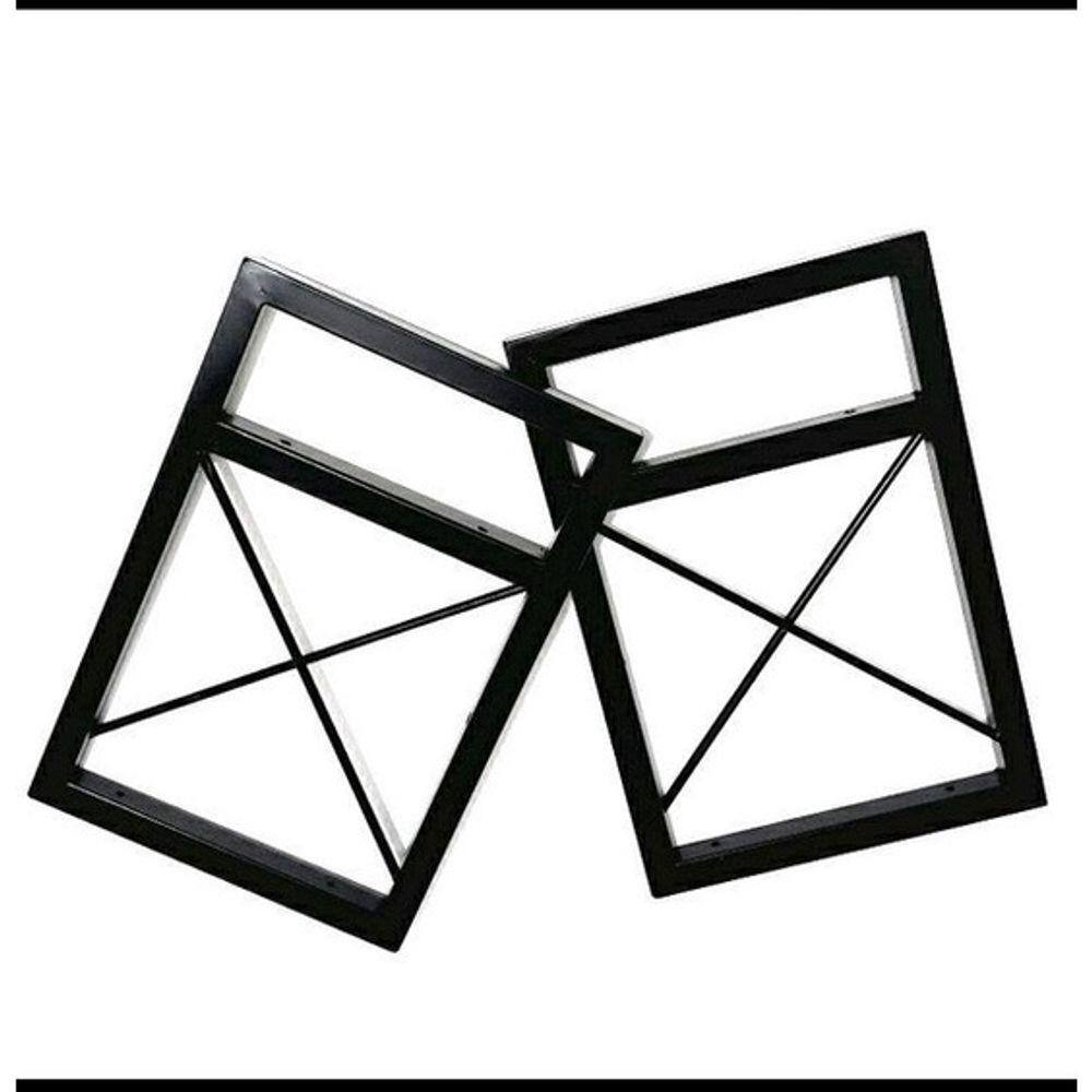 Suportes para prateleiras X estilo industrial