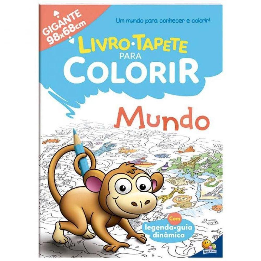 Livro-Tapete Para Colorir: Mundo