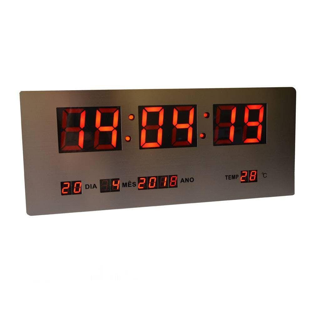 Relogio Digital Parede Sistema Quartz Extra