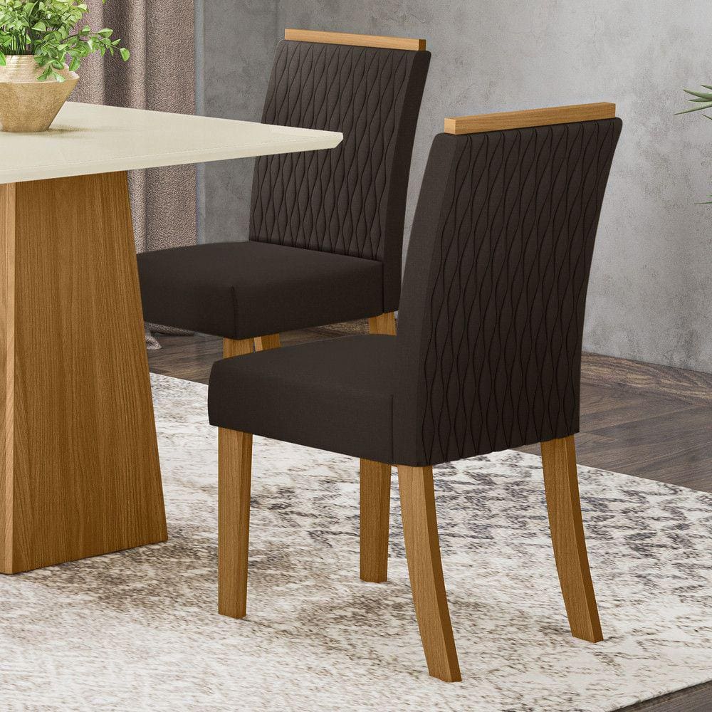 Conjunto 02 Cadeiras Estofadas Vega Henn