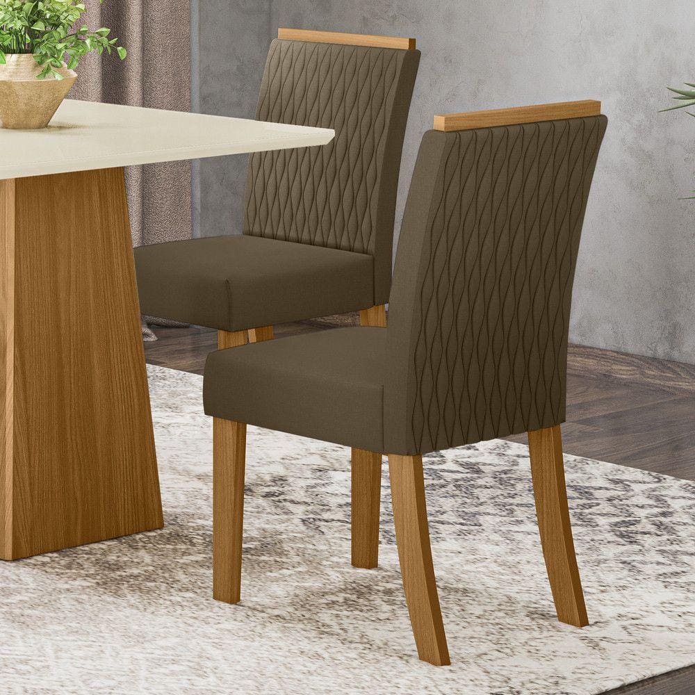 Conjunto 02 Cadeiras Estofadas Vega Henn