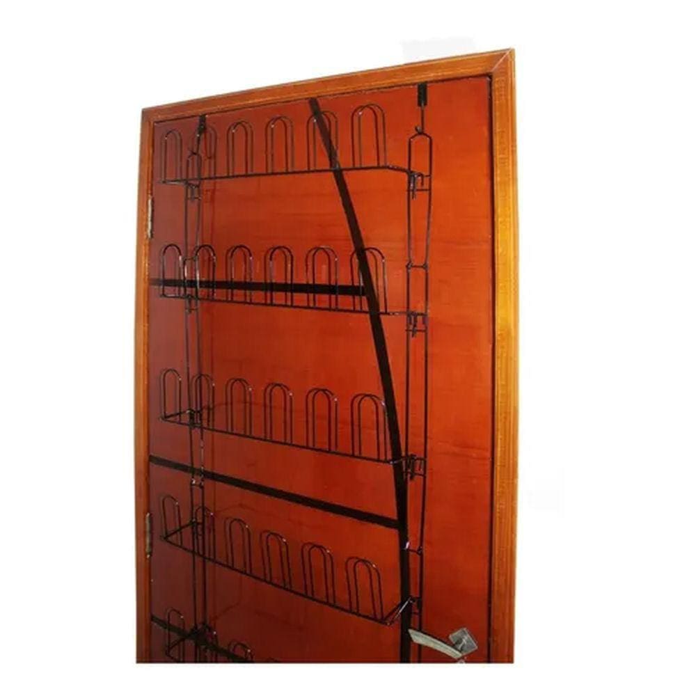Sapateira de Porta Em Aço 21 Pares Organizador - Preta