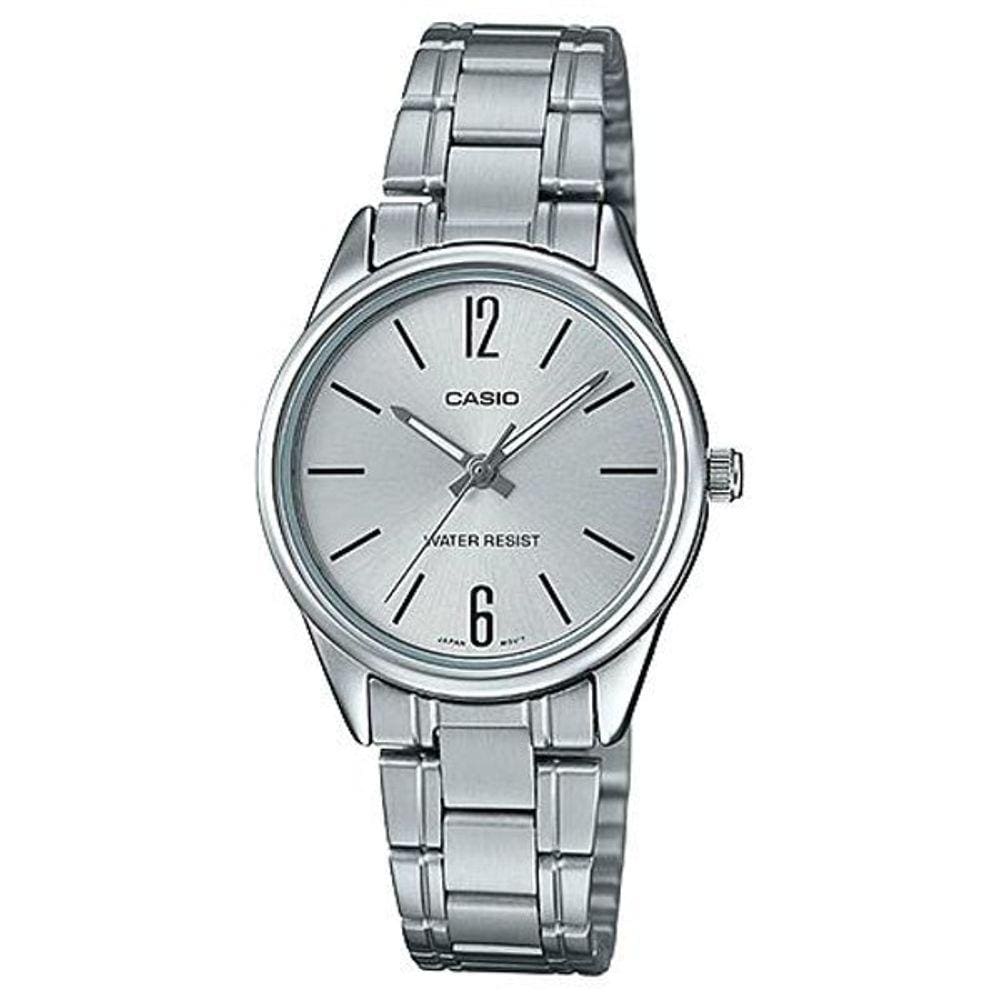 Relógio Feminino Casio Pequeno Analógico Prata