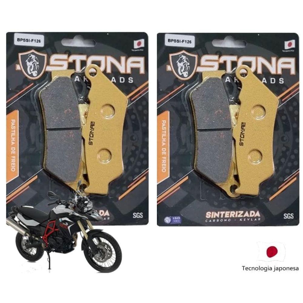 Pastilha freio dianteira Stona Sinterizada Bmw F 800GS 2018
