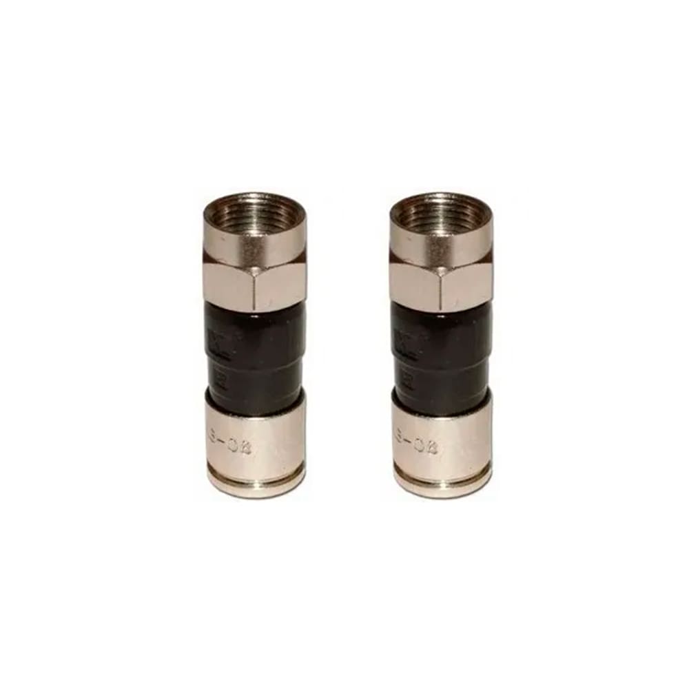 Conector F Compressão Para Cabo RG6 CNF60012AZ - Proeletronic