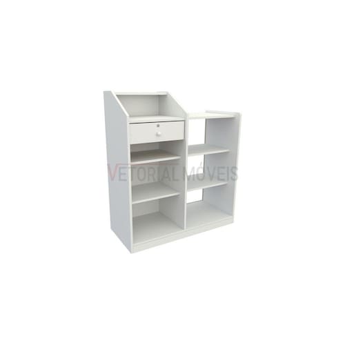 Balcão Caixa Vitrine esquerdo (prateleira, pet, loja, expositor, atendimento) Menor preço em Balcão Caixa Vitrine esquerdo (prateleira, pet, loja, expositor, atendimento)