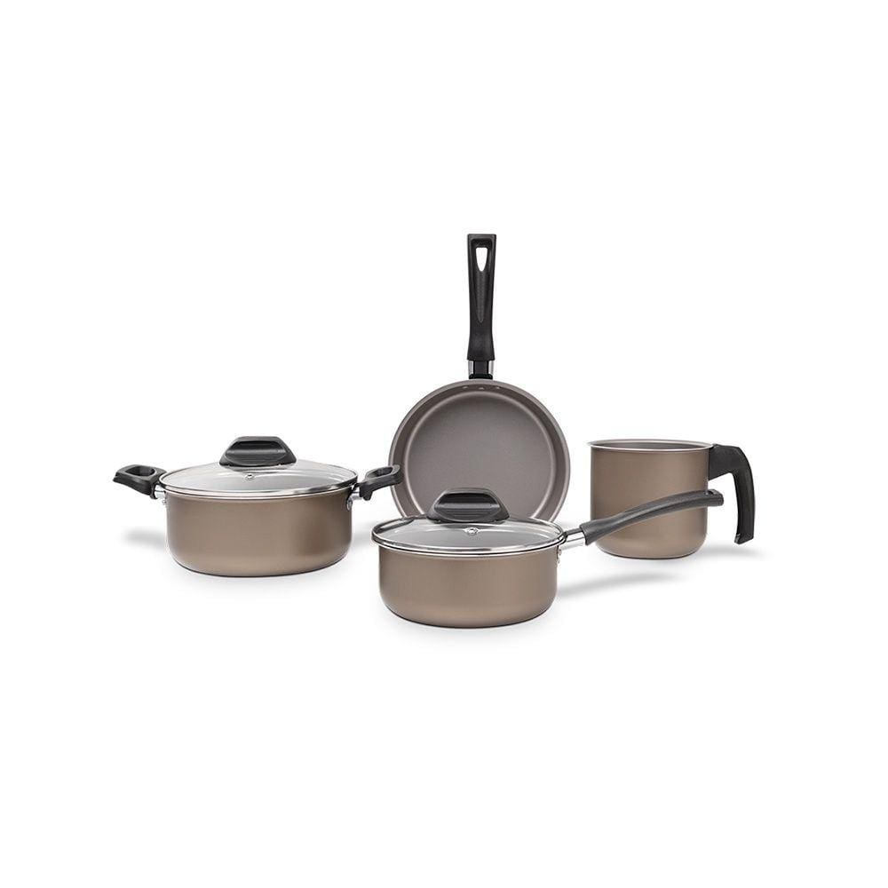 Conjunto de Panelas em Alumínio com 4 Peças Safira F.e.n.d.i 7224/100 Brinox