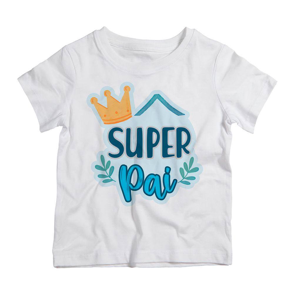 camiseta super pai azul