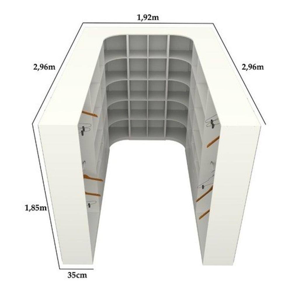 Kit closet modulado armario colmeia Extra