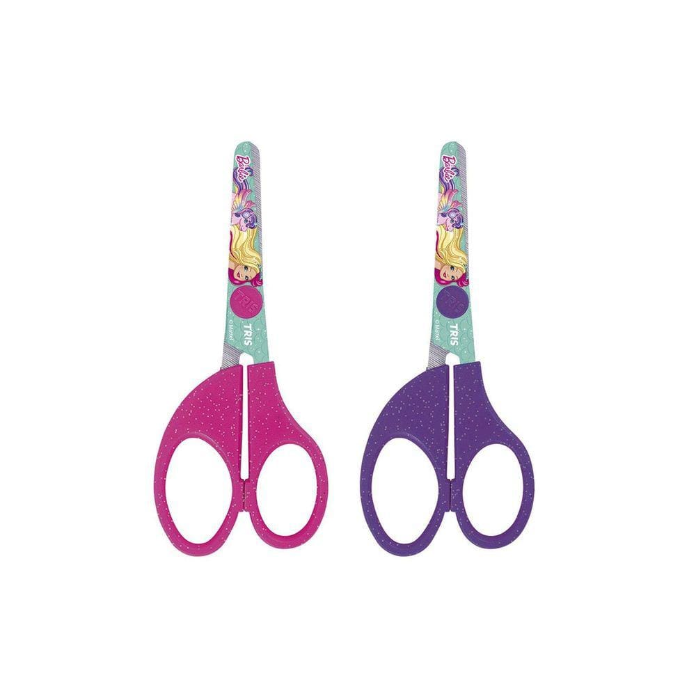 Tesoura Escolar - Lâmina Decorada - 13Cm - Barbie