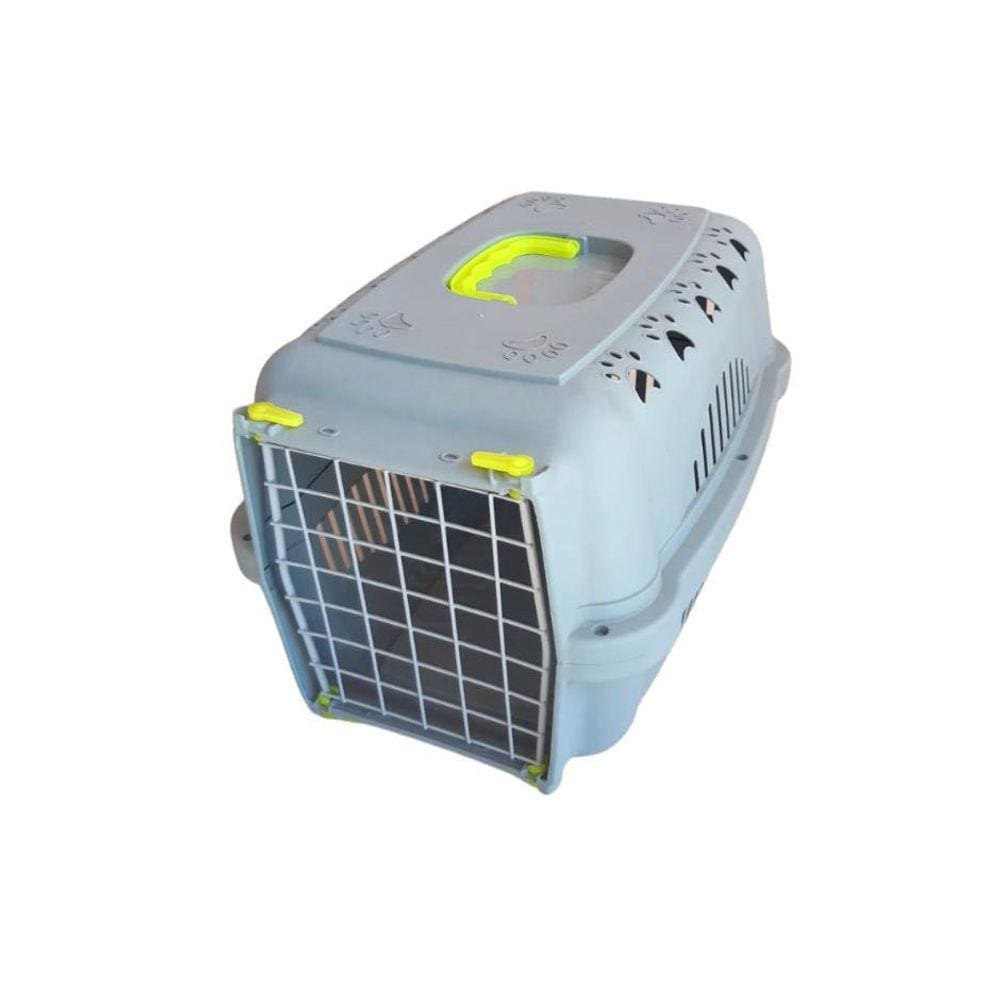 Caixa Transporte Falcon Neon Aço Para Cães E Gatos Nº2 Amarelo