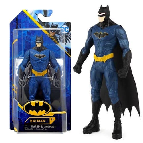 Boneco Batman Armadura Azul 15 cm | Extra