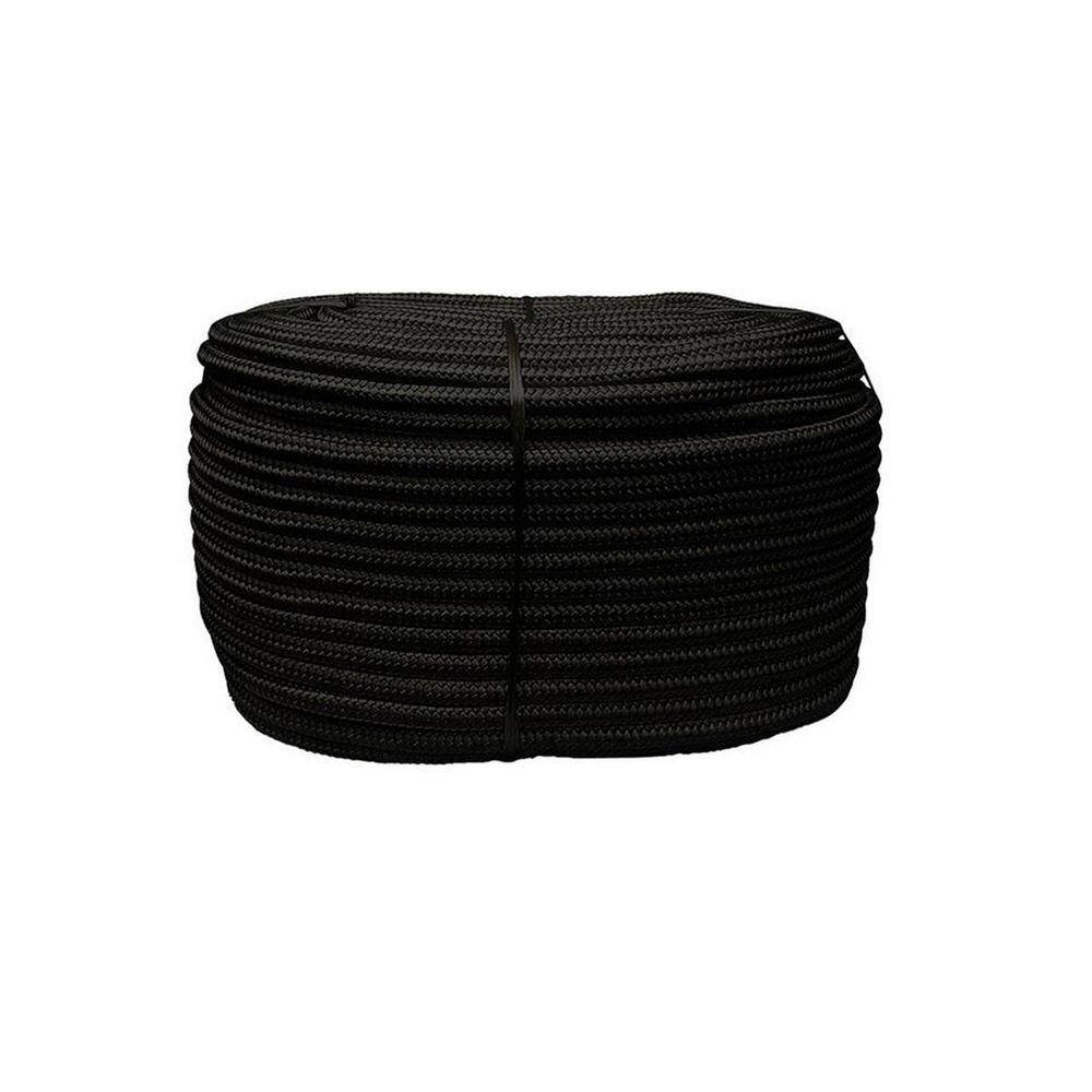 Corda Seda Preta 8mm Rolo 220 metros Beltools